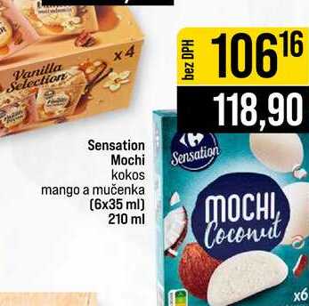 Sensation Mochi Sensation kokos mango a mučenka 6x35 ml 210 ml