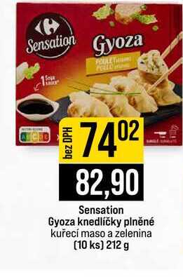 Sensation Gyoza knedlíčky plněné kuřecí maso a zelenina (10 ks) 212 g