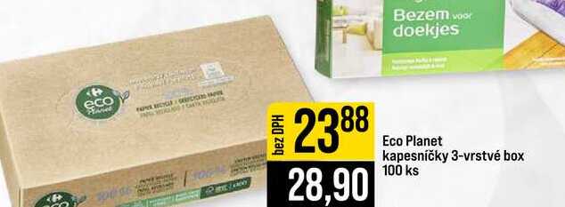 Eco Planet kapesníčky 3-vrstvé box 100 ks