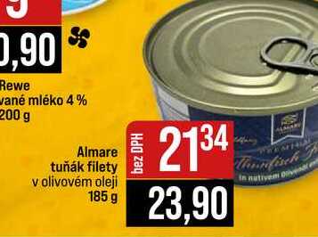 Almare tuňák filety v olivovém oleji 185 g 