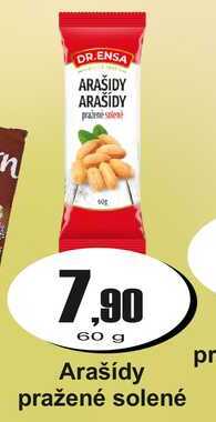 Arašídy pražené solené 60 g