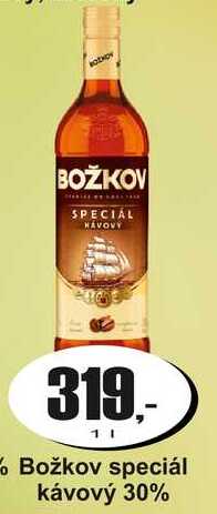 Božkov speciál kávový 30% 1 L