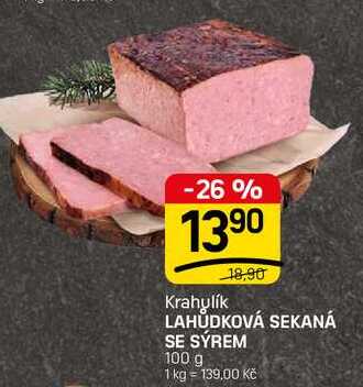 LAHŮDKOVÁ SEKANÁ SE SÝREM 100 g