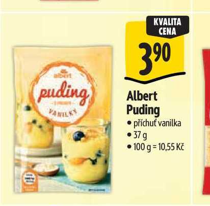 Albert Puding příchuť vanilka 37 g