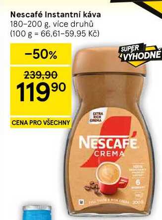 Nescafé Instantní káva, 180-200 g, více druhů   v akci