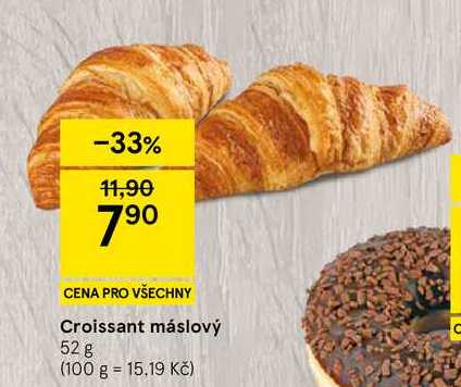 Croissant máslový, 52 g 