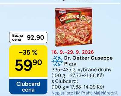 Dr. Oetker Guseppe Pizza, 335-425 g