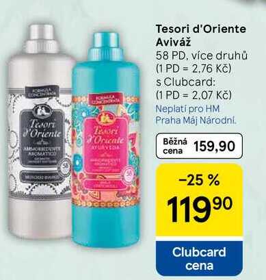 Tesori d'Oriente Aviváž, 58 PD, více druhů