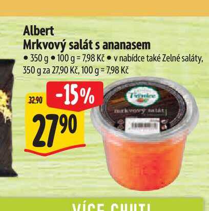 Albert Mrkvový salát s ananasem 350 g