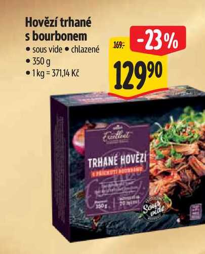 Hovězí trhané s bourbonem 350 g