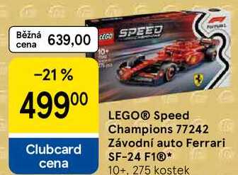 LEGO® Speed Champions 77242 Závodní auto Ferrari SF-24 F1®, 10+, 275 kostek