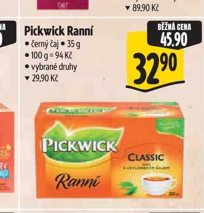Pickwick Ranní černý čaj 35 g