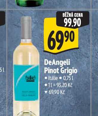 DeAngeli Pinot Grigio 0,75 l