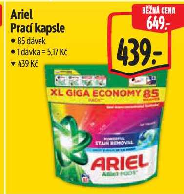 Ariel Prací kapsle, 85 dávek