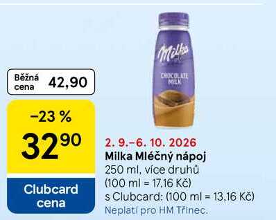 Milka Mléčný nápoj, 250 ml, více druhů