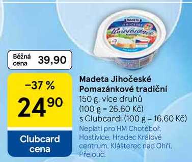 Madeta Jihočeské Pomazánkové tradiční, 150 g