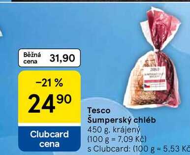 Tesco Šumperský chléb, 450 g