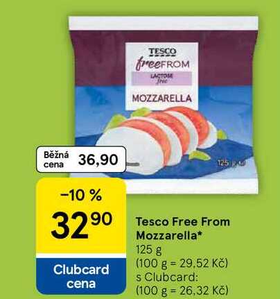 Tesco Free From Mozzarella, 125 g