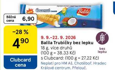 Balila Trubičky bez lepku, 18 g, více druhů  