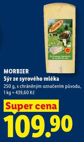 MORBIER Sýr ze syrového mléka, 250 g