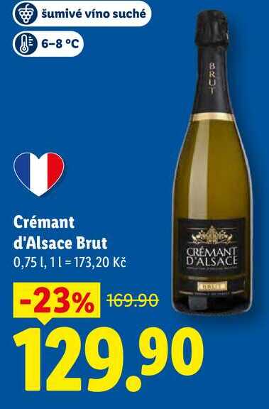 Crémant d'Alsace Brut, 0,75 l