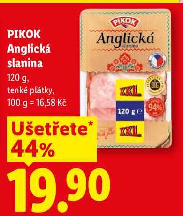 PIKOK Anglická slanina, 120 g