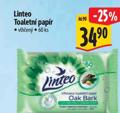 Linteo Toaletní papír vlhčený 60 ks