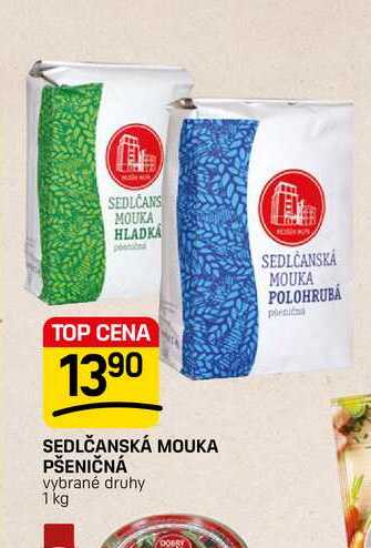 SEDLČANSKÁ MOUKA PŠENIČNÁ vybrané druhy 1 kg