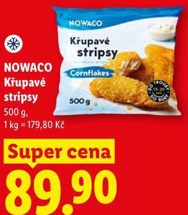NOWACO Křupavé stripsy, 500 g