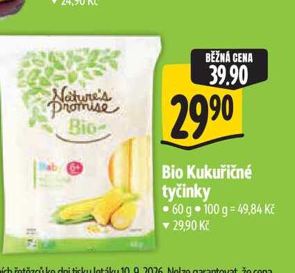   Bio Kukuřičné tyčinky 60 g  