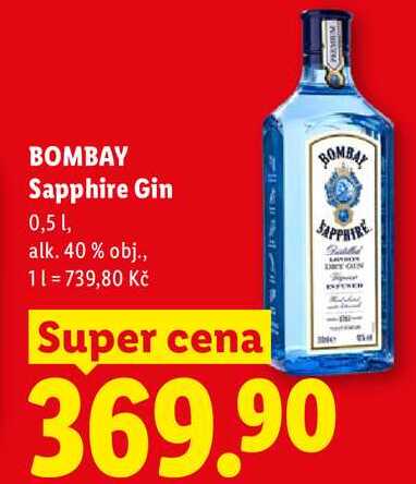 BOMBAY Sapphire Gin, 0,5 l