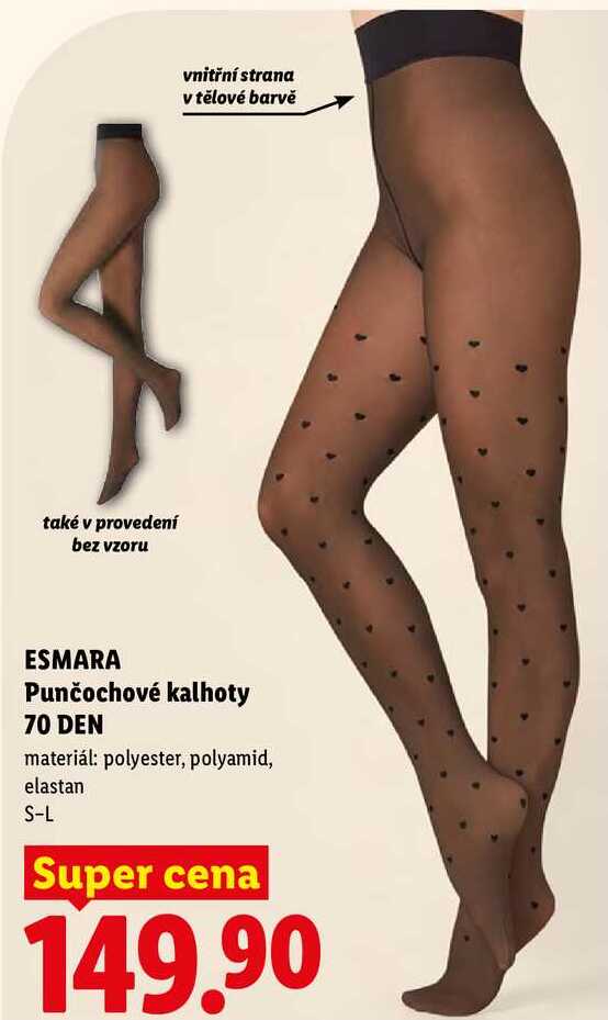 ESMARA Punčochové kalhoty 70 DEN