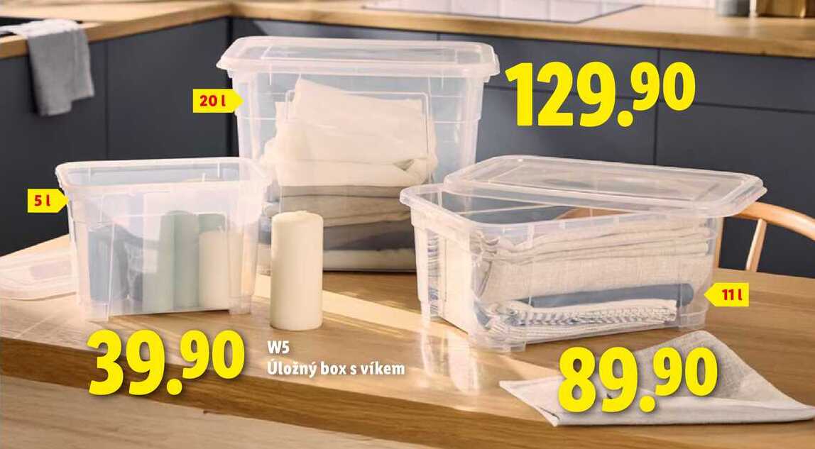 W5 Úložný box s víkem
