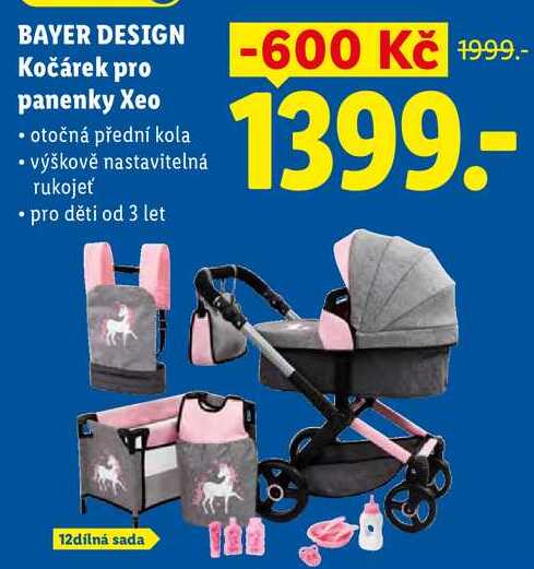 BAYER DESIGN Kočárek pro panenky Xeo