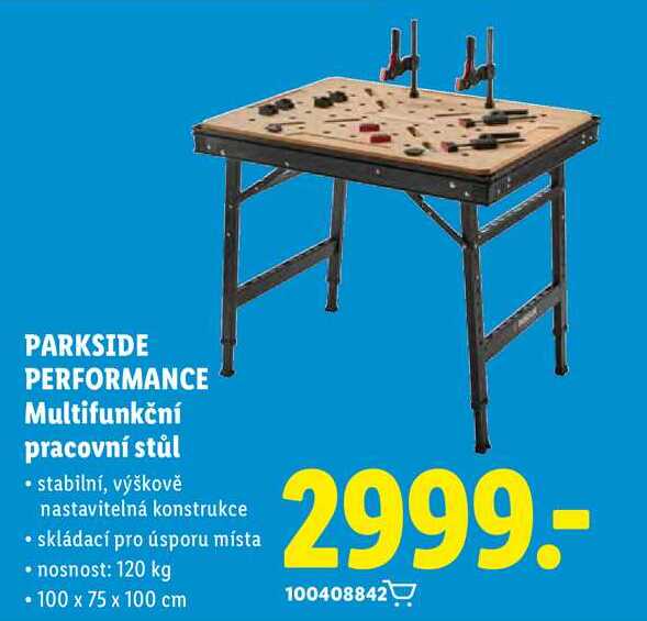 PARKSIDE PERFORMANCE Multifunkční pracovní stůl