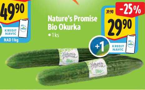 Nature's Promise Bio Okurka, 1 ks
