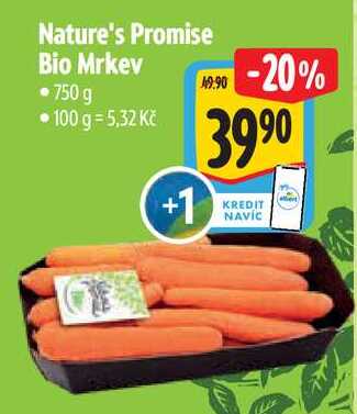 Nature's Promise Bio Mrkev, 750 g