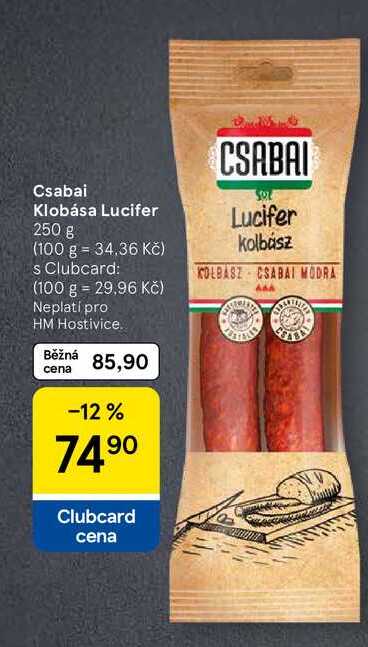 Csabai Klobása Lucifer, 250 g