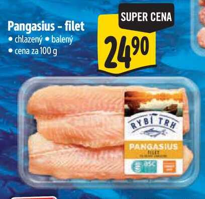 Pangasius - filet, cena za 100 g