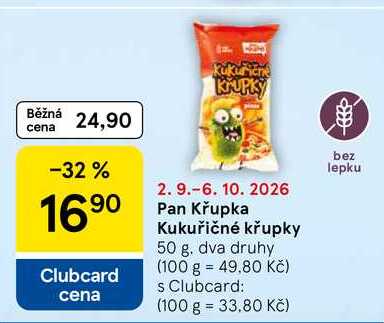 Pan Křupka Kukuřičné křupky, 50 g