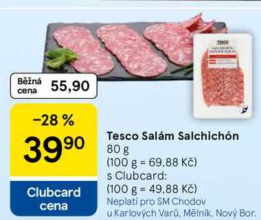 Tesco Salám Salchichón, 80 g