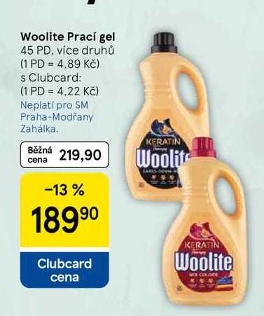 Woolite Prací gel, 45 PD, více druhů