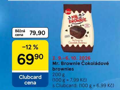 Mr. Brownie Čokoládové brownies, 200 g 