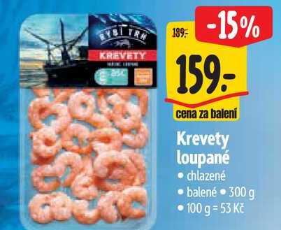 Krevety loupané, 300 g