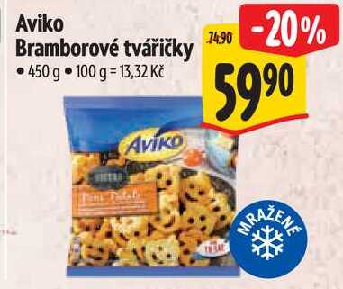 Aviko Bramborové tvářičky, 450 g