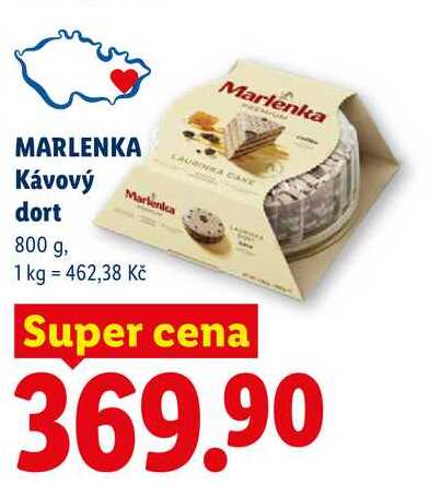 MARLENKA Kávový dort, 800 g