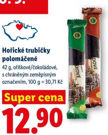 Hořické trubičky polomáčené, 42 g