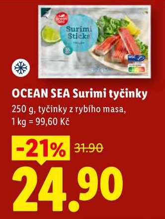 OCEAN SEA Surimi tyčinky, 250 g 