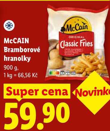 MCCAIN Bramborové hranolky, 900 g