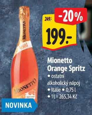 Mionetto Orange Spritz, 0,75 l